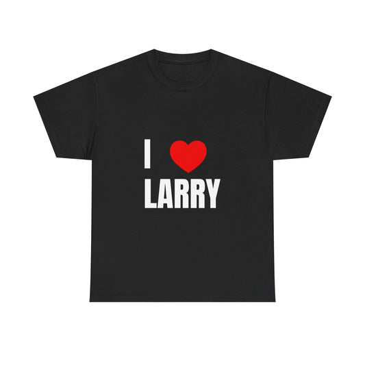 I LOVE LARRY Unisex Heavy Cotton Tee